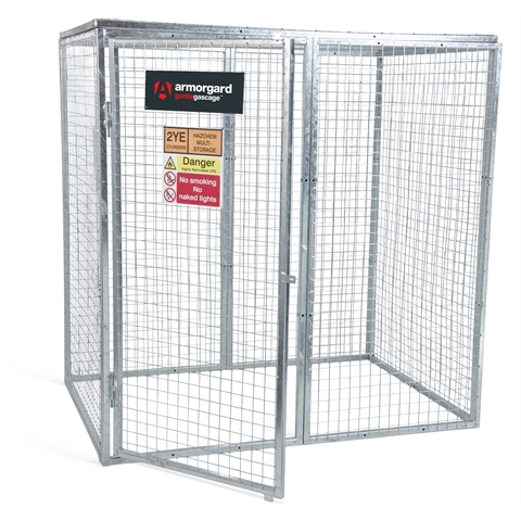 Gorilla Gas Cage - Modular Bolt-together Gas Cage - Overall Size  H1800 x W1800 x D1200mm