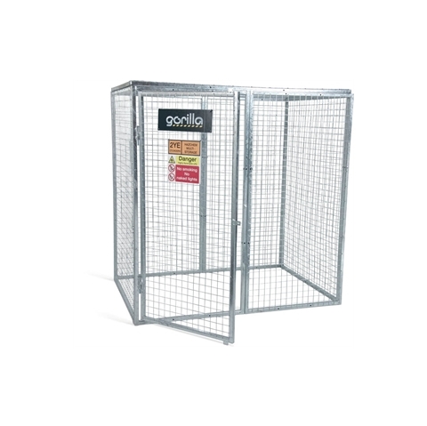 Gorilla Gas Cage - Modular Bolt-together Gas Cage - Overall Size  H1800 x W1800 x D1200mm