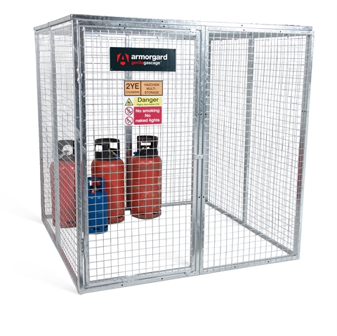 Gorilla Gas Cage - Modular Bolt-together Gas Cage - Overall Size  H1800 x W1800 x D1800mm