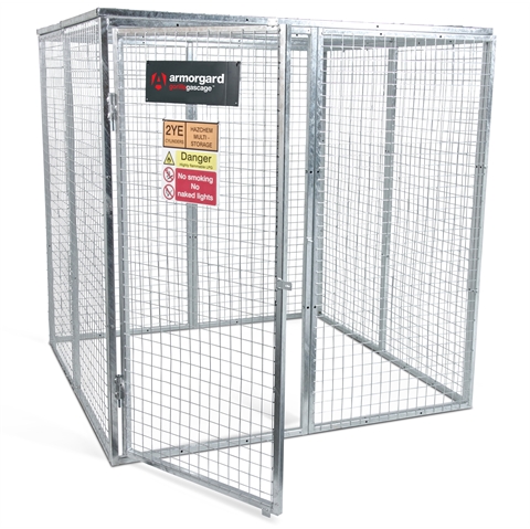 Gorilla Gas Cage - Modular Bolt-together Gas Cage - Overall Size  H1800 x W1800 x D1800mm