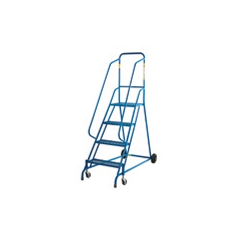 Spring Steps - 4 Tread  - Powder Coated finish with expanded steel treads - 1000mm Platform Height - Overall Size H1710mm x W600mm x D1244mm - Weight: 22kg