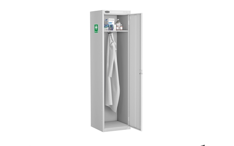 Personal Medical Locker - White Body/White Doors - H1780mm x W460mm x D460mm