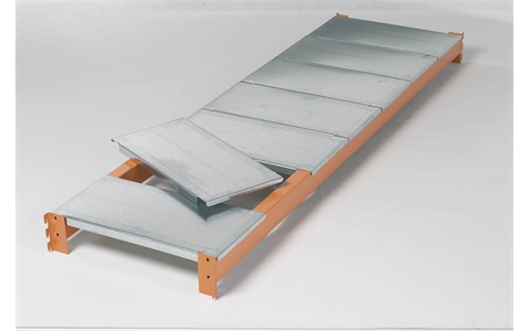 Apex Longspan 500 Series Extra Level - Steel Deck -W1200mm x D450mm - 500kg Shelf Load UDL