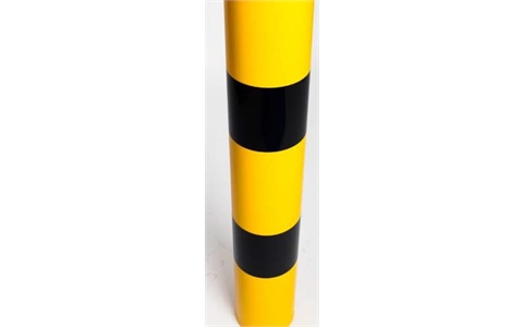 SDL-BS183-Yellow Bollard Sleeve 183mm with Reflective Strips
