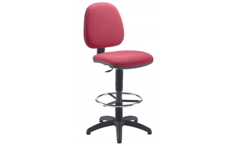 Zoom Draughting Chair Fixed Ring Claret
