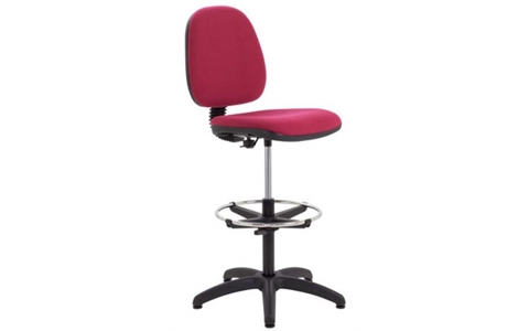 Zoom Draughting Chair Adjustable Ring CLARET