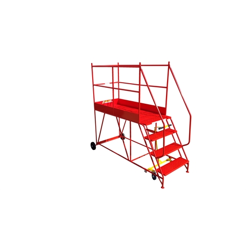 Access Platform 4 Tread 1000mm Platform Height HxWxD: 2000x1000x2110mm Centre Lever Brake