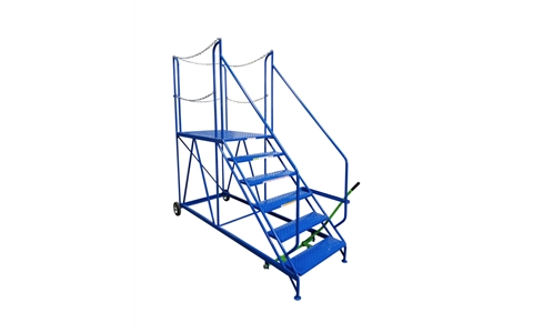 Truck Dock Platform 6 Tread 1200mm Platform Height HxWxD: 2250x995x2300mm Side Lever Brake