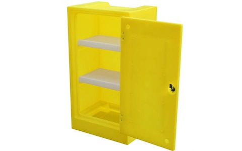 Yellow Plastic Storage Cabinet  990MM HIGH