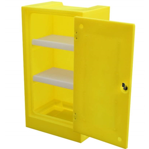 Yellow Plastic Storage Cabinet - 990MM HIGH - SDL-PSC1