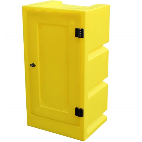 Yellow Plastic Storage Cabinet - 990MM HIGH - SDL-PSC1