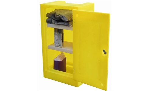 Yellow Plastic Storage Cabinet - 990MM HIGH - SDL-PSC1
