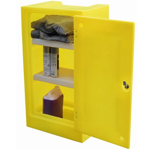 Yellow Plastic Storage Cabinet - 990MM HIGH - SDL-PSC1