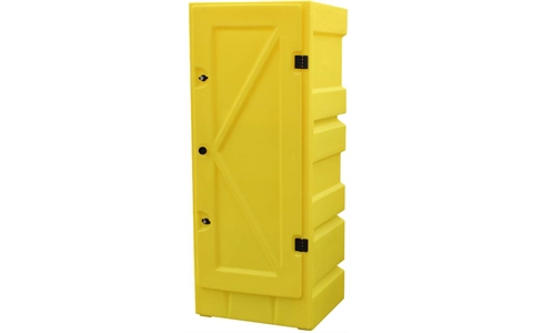 Yellow Plastic Storage Cabinet - 1650MM HIGH - SDL-PSC2