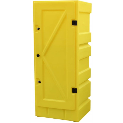 Yellow Plastic Storage Cabinet - 1650MM HIGH - SDL-PSC2