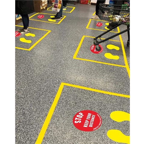 Social Distance Floor Marker