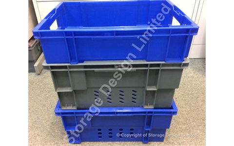 Stack Nest Container 400x300x190mm BLUE