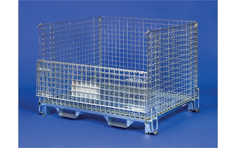 Heavy Duty Hypacage 1/2 Drop Front - Overall Size  H1000mm x W1200mm x D900mm -  with fork guides