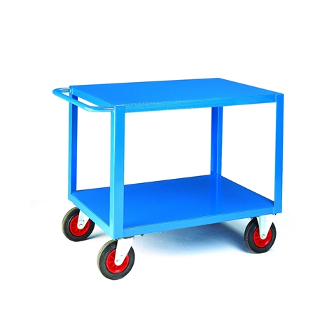 Heavy Duty Trolley - Shelves: 2 - Finish: Steel - Overall Size - H895mm x W700mm x L1000mm