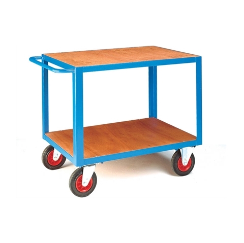 Heavy Duty Trolley - Shelves: 2 - Finish: Plywood - Overall Size - H895mm x W700mm x L1000mm