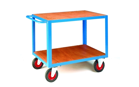Heavy Duty Trolley - Shelves: 2 - Finish: Plywood - Overall Size - H895mm x W700mm x L1000mm