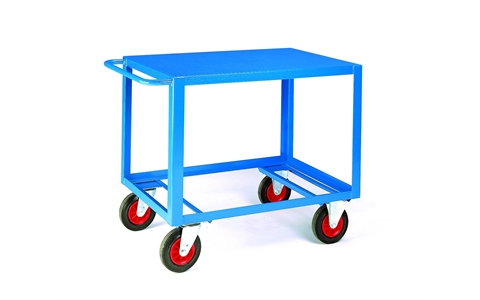 Heavy Duty Trolley - Shelves: 1 - Finish: Steel - Overall Size - H895mm x W800mm x L1200mm