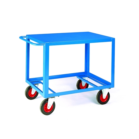 Heavy Duty Trolley - Shelves: 1 - Finish: Steel - Overall Size - H895mm x W800mm x L1200mm
