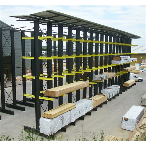 Light Duty Single Sided Cantilever Racking Extension Bay - H2700 x W1000mm - Overall Load (Incl. Base) 2000kg - 600mm Arm Length - 250kg Arm Load