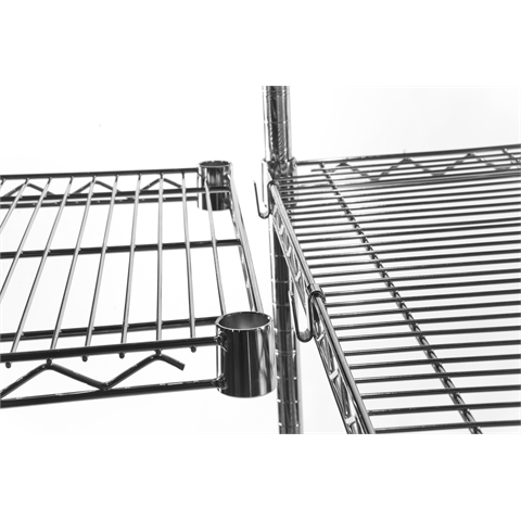 Chrome Wire 4 Shelf Extension Bay - H1625mm x W915mm x D460mm