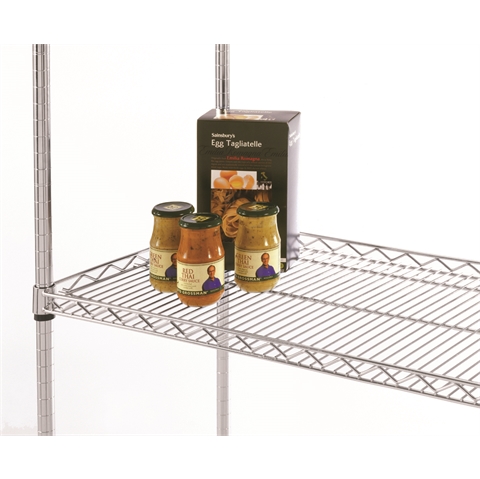 Chrome Wire Shelving Accessories - Lipped Shelf