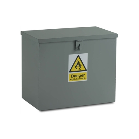 Dark Grey - Small Hazardous  Flat Top Bin -   H500mm x W600mm x D350mm