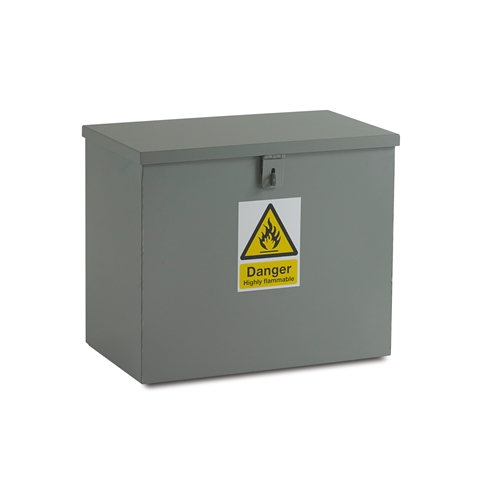Dark Grey - Small Hazardous  Flat Top Bin -   H500mm x W600mm x D350mm