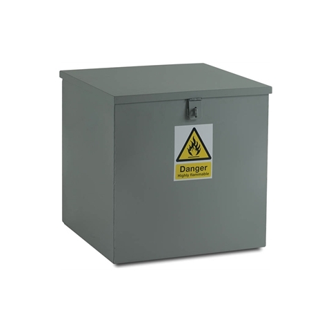 Dark Grey - Medium Hazardous  Flat Top Bin -   H600mm x W600mm x D600mm