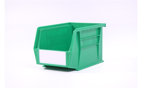 Size 4 Linbins - H130mm x W140mm x D210mm - Pack of 10 - Green Storage Bins