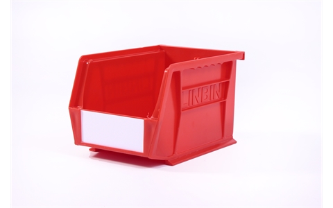 Size 4 Linbins - H130mm x W140mm x D210mm - Pack of 10 - Red Storage Bins