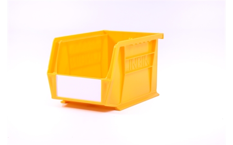 Size 4 Linbins - H130mm x W140mm x D210mm - Pack of 10 - Yellow Storage Bins