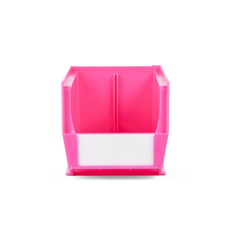 Size 5 Neon Linbins - H130mm x W140mm x D280mm - Pack of 10 - Pink Storage Bins
