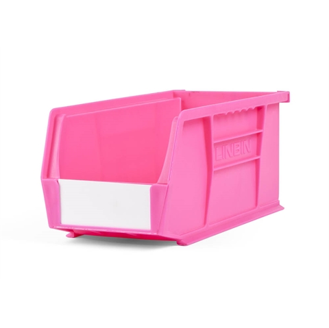 Size 5 Neon Linbins - H130mm x W140mm x D280mm - Pack of 10 - Pink Storage Bins