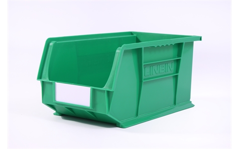 Size 7 Linbins - H180mm x W210mm x D375mm - Pack of 10 - Green Storage Bins