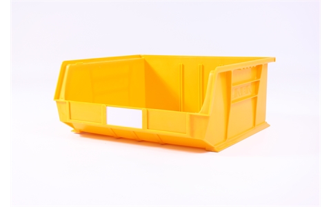 Size 8 Linbins - H180mm x W420mm x D375mm - Pack of 5 - Yellow Storage Bins