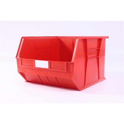 Size 10 Linbins - H295mm x W420mm x D455mm - Pack of 3 - Red Storage Bins