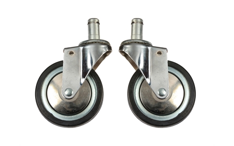 Swivel Castors for Chrome Shelving - 75mm Unbraked Swivel Castor