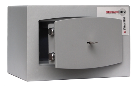 Gold Mini Vault 0 Fire Resistant - Key Locking F/S Safe - H250mm x W374mm x D274mm