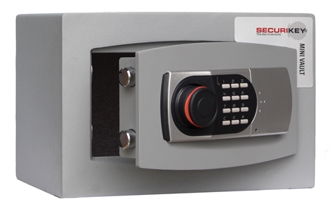 Mini Vault Cash and Valuables Safe - 22kg - Electric Locking -   H250mm x W374mm x D274mm