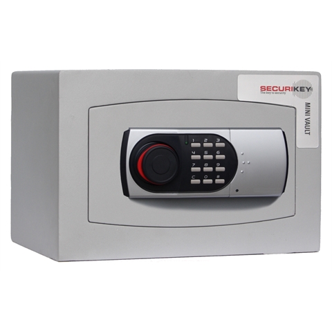 Mini Vault Cash and Valuables Safe - 22kg - Electric Locking -   H250mm x W374mm x D274mm