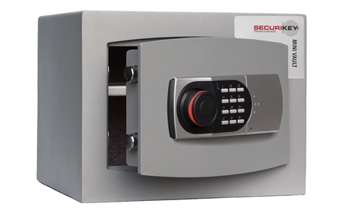 Mini Vault Cash and Valuables Safe - 29kg - Electric Locking -   H294mm x W374mm x D325mm