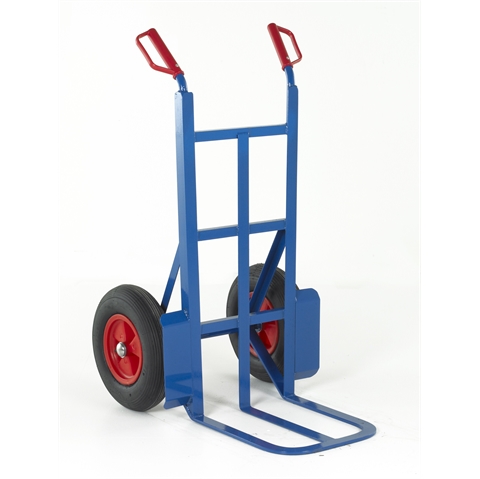 Heavy Duty Conventional Sack Truck - Short Toe/Pneumatic Tyre - Overall Size  H1140mm x W605mm x D830mm
