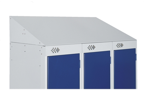 Retro fitted Sloping Tops for Standard Lockers - Nest of 3 - 300w x 300d mm