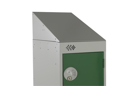 Retro fitted Sloping Tops for Standard Lockers - 300w x 450d mm